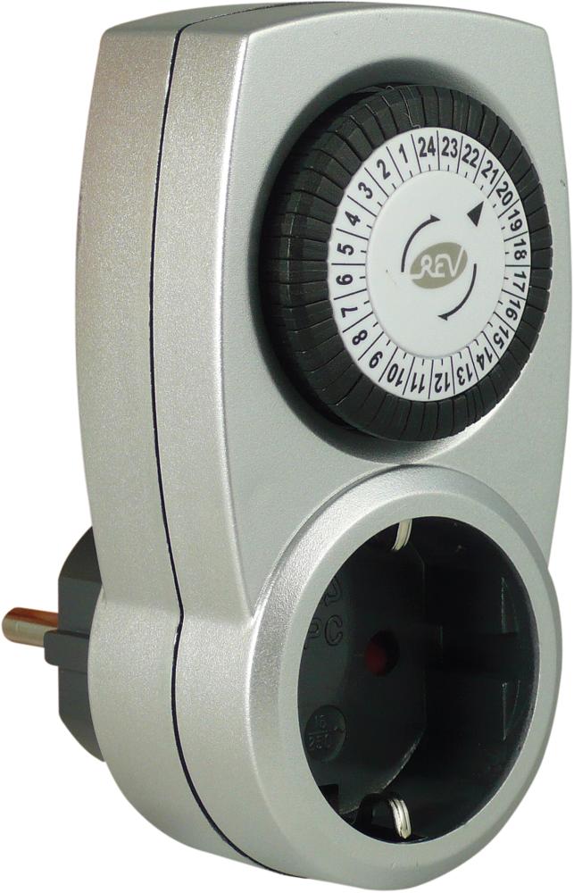 Zeitschaltuhr mechanisch silber REV Produktbild img1 L