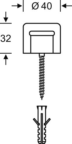 Boden-Türpuffer, 32mm 0 38 3880, schwarz, Ø40mm FSB Produktbild img1 L