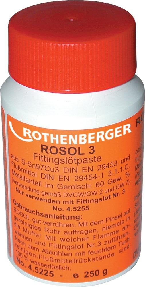 Weichlötpaste Rosol 3 250g Flasche Rothenberger Produktbild img1 L