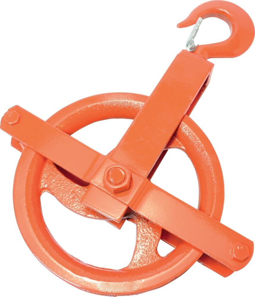 Klobenrad Stahl rot-lackiert für Seil-Ø b.25,0mm Produktbild img1 L