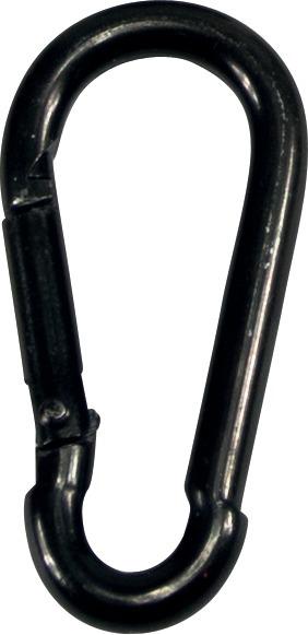 Feuerwehr-Karabinerhaken schwarz-Zn 80x 8mm Produktbild img1 L