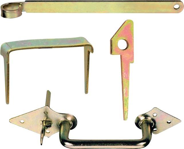Stalltürklinkengrt. Nr. 180 mit Haken hell verz. Produktbild img1 L