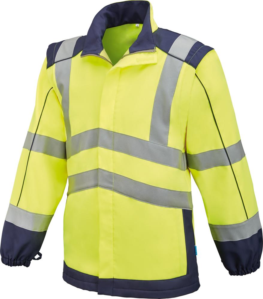 WarnjackeJasper, Softshell Gr. 3XL, gelb/marine, FORMAT Produktbild img1 L