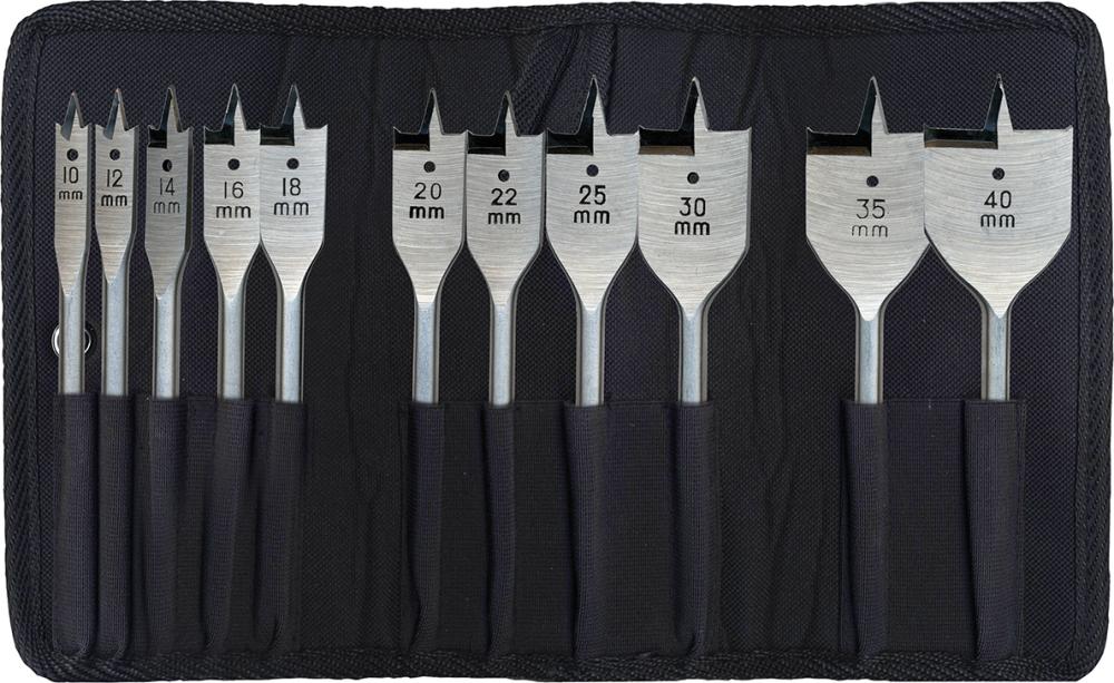 Flachfräsbohrersatz Quick 11-tlg. Rolltasche Heller Produktbild img1 L