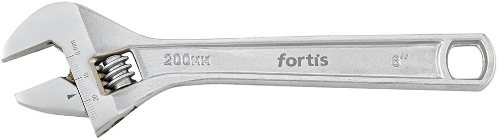 Rollgabelschlüssel 8" 200mm verchromt FORTIS Produktbild img1 L