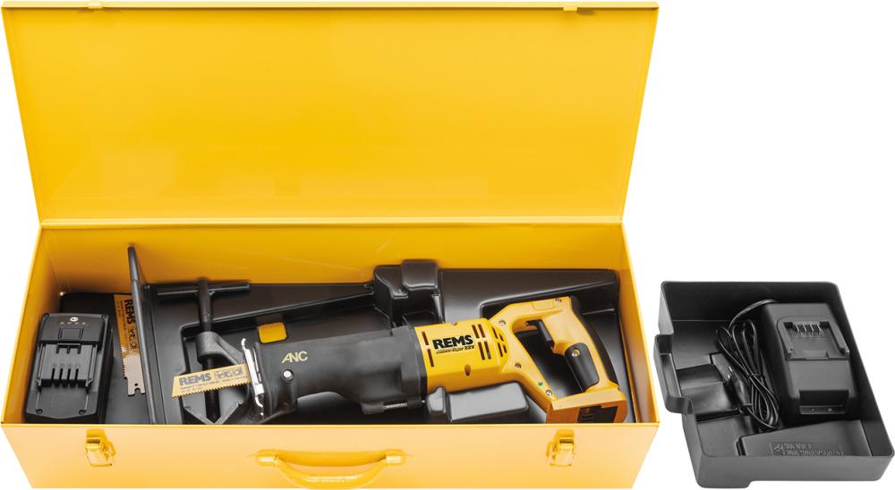 AkkuTiger 22V VE Set Rohr-Säbels. 21,6V-9,0Ah mit Vario-Elektronik (VE) 2x Spezialsägebl. 2"-3,2 Produktbild img1 L