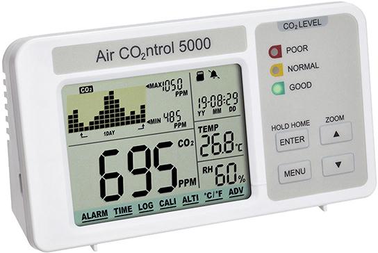 Tischgerät für CO2 Raumluftqualität mit Datenlogger Produktbild img1 L