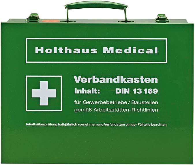 Verbandkasten Nr. 63169, DIN 13169-E, grün Produktbild img1 L