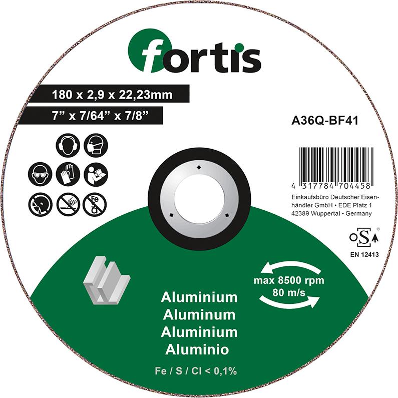 Trennscheibe ALU-NE 180 x 2,9mm gerade FORTIS Produktbild img1 L