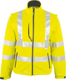 Warnjacke, Softshell, Gr. S, neongelb ASATEX Produktbild