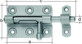 Bolzenriegel Typ266 mont. Schlaufe 100mm verz. GAH Alberts Produktbild