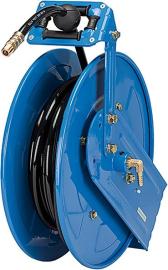 Schlauchaufroller Stahl, Druckluft/Wasser, inkl. 15m PU-Schl. Ø8mm, Tülle 8mm, RIEGLER Produktbild