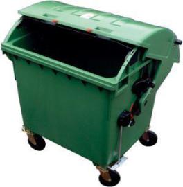 Müllcontainer, Kunststoff, mit Runddeckel Produktbild