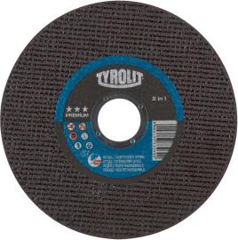 Trennscheibe 2in1 PREMIUM 125x1,0 mm gerade Tyrolit für Stahl/VA Tyrolit Produktbild