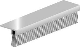 Türbodendichtung IBS 90-18 z.schr. Alu silber, H16xL3000, BH12,5 Produktbild