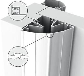 Finprotect Plus 90120 z. schrauben KF weiß, L 2500mm Produktbild