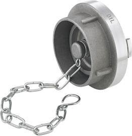 Storz Blindkupplung Aluminium, 52-C mit Kette, 52-C, PN 10 FORTIS Produktbild