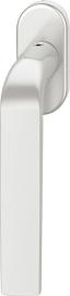 Fenstergriff ovale Ros. 7mm Stift. 10mm Nocken Stiftüberstand 24-38mm Aluminium naturfarbig Produktbild
