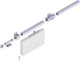 HELM 300 Erweiterungsset verzinkt, blau, bis 200 kg, Wand, 2000 mm Produktbild