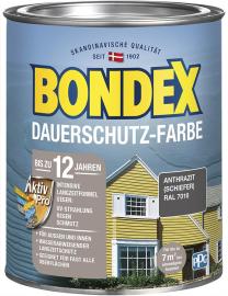 BONDEX Dauerschutz-Farbe Schiefer 0,75L Produktbild