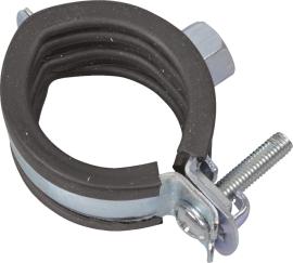 Rohrschelle, 26-28 mm, schallgedämmt, für 3/4", mit M8 Gewindemuffe Produktbild