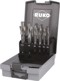Flachsenker-Set D373 HSS fein, 6 tlg. RUKO Produktbild