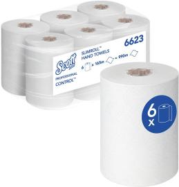 ScottControl 6623 weiß 1-lagig L165mxB198mm Rollenhandtuch 6 Rollen/KT Produktbild