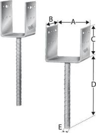 SST Stützenfuß PPD90/90G SIMPSON Strong-Tie Produktbild
