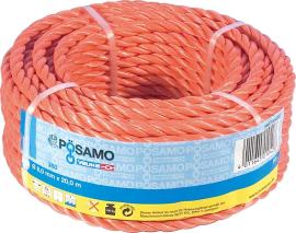 PP-Seil gedr. orange 10,0mmx25m in Ringen PÖSAMO Produktbild