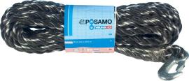 PP-Seil gedr. schw/weiss 14,0mmx30m Docke mit Hacken PÖSAMO Produktbild
