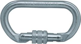 Karabiner, oval, mit Schraub sich., Stahl, EN 362, 22 kN SKYLOTEC Produktbild