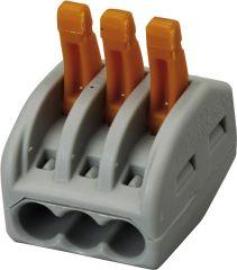 Wago-Steckklemme3p.2,5qmm 5 Stueck Btl. mit R. Produktbild