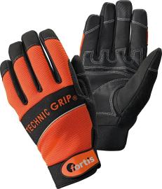 Handschuh TechnicGrip, Gr. 10, orange/schwarz, FORTIS Produktbild