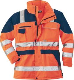 Warnparka, Gr. L, orange/blau Produktbild