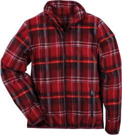 Fleece-Hemdjacke Gr. 2XL rot-kariert Produktbild