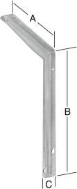 T-Profil-Konsole 250 x 300 mm Nr. 156250ZF VORMANN Produktbild