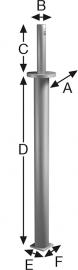 SST Pfostenhalter PDS60G Produktbild
