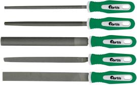 Werkstattfeilensatz 200mm 5tlg., Hieb 2 mit 2K-Heft in Kunststofftasche FORTIS Produktbild