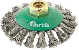 Kegelbürste Edelstahl 100mm gezopft FORTIS Produktbild