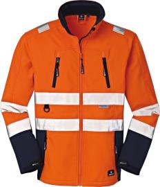 JackePittsburgh, Softshell leuchtorange/navy, Gr. L Produktbild