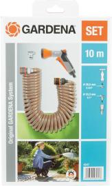 Spiralschlauch-Set 10 m kpl. mit Impulsbrause und Gardena Produktbild