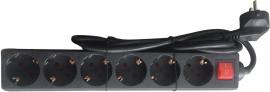 Steckdosenleiste 6-fach H05VV-F3G1,5 1,4m IP20 FORTIS Produktbild