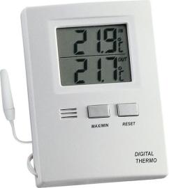 Thermometer Max-Min. elektrisch , Kunststoff, weiß Produktbild