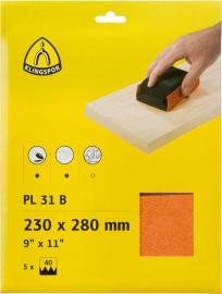 Schleifpapier PL31 (5 St) 230x280mm K 40 Klingspor Produktbild
