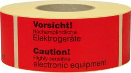 Hinweis Etiketten Senitive electronic Produktbild