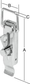 Kistenverschluss 110x37 mm verzinkt VORMANN Produktbild