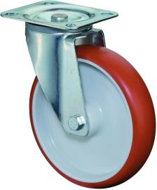 Lenkrolle rot 100 mm 125 KG Produktbild