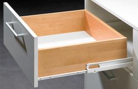 41647 Rollschubführung Vollauszug weiß 600 mm Hettich Produktbild