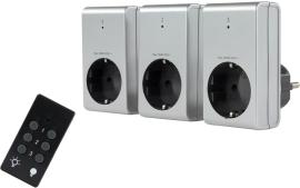 Funk-Schalter-Set 1+3 silber REV Produktbild