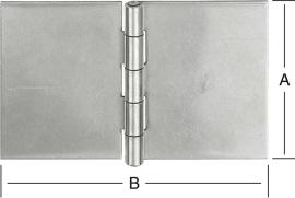 Ger.breit.Scharn. 60x90mm ungeb, Edelstahl V2A Produktbild